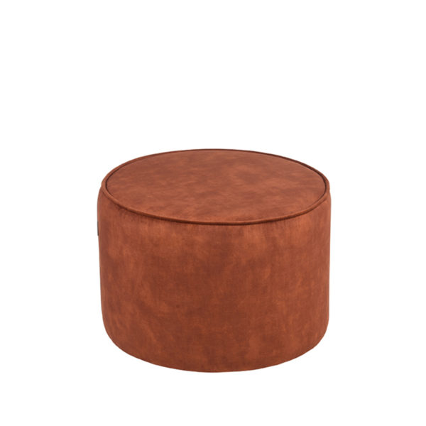 LABEL51 Poef Tibo - Rust - Velours - Afbeelding 2