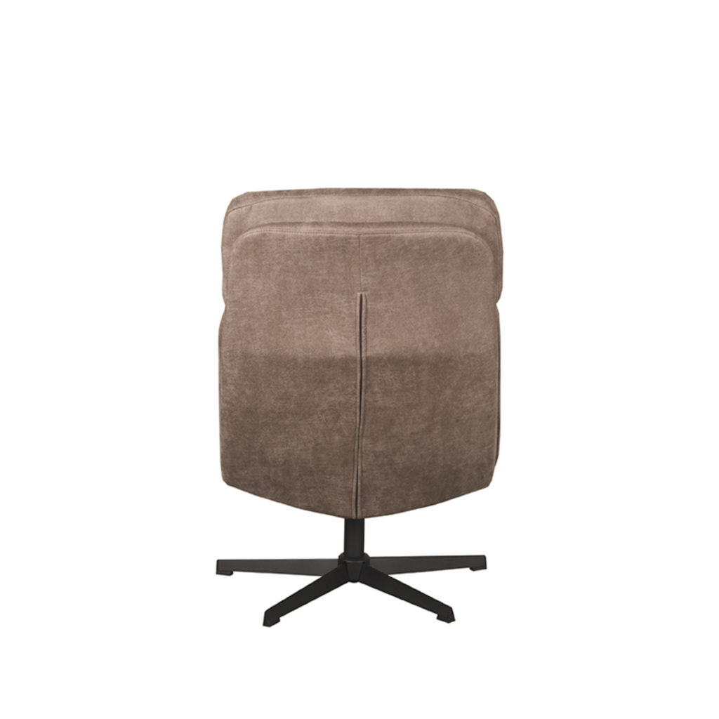 LABEL51 Fauteuil Alvar - Taupe - Boucle - Incl. Hocker - Afbeelding 2