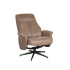 LABEL51 Fauteuil Bergen - Taupe - Micro Suede - Excl. Hocker - Afbeelding 4