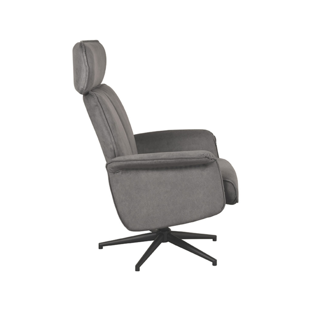 LABEL51 Fauteuil Verdal - Antraciet - Cosmo - Excl. Hocker - Afbeelding 6