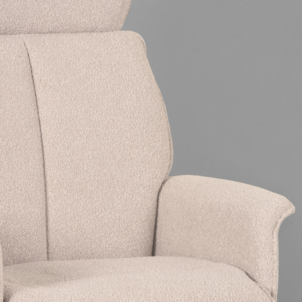 LABEL51 Fauteuil Verdal - Naturel - Boucle - Excl. Hocker - Afbeelding 4