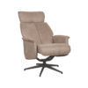 LABEL51 Fauteuil Verdal - Taupe - Micro Suede - Excl. Hocker - Afbeelding 3