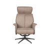 LABEL51 Fauteuil Verdal - Taupe - Micro Suede - Excl. Hocker - Afbeelding 4