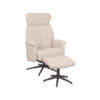 LABEL51 Fauteuil Verdal - Naturel - Boucle - Incl. Hocker - Afbeelding 6