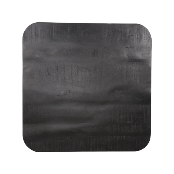 LABEL51 Eetkamertafel Tafelblad Sloppy Edge - Zwart - Mangohout - 70 cm Sloppy - Afbeelding 2