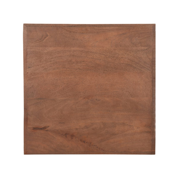 LABEL51 Eetkamertafel Tafelblad Straight Edge - Espresso - Mangohout - 70 cm Straight - Afbeelding 3