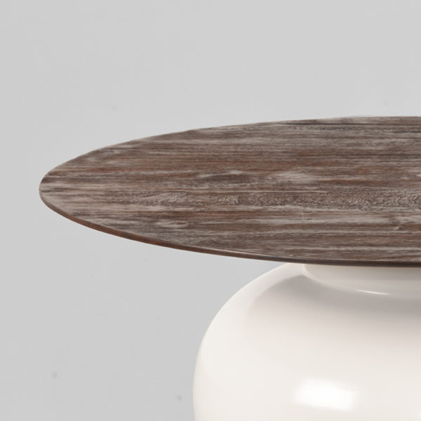 LABEL51 Salontafel Dim - Crème - Mangohout - 74 cm - Afbeelding 2