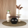 LABEL51 Salontafel Dim - Zwart - Mangohout - 75 cm - Afbeelding 3