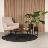 LABEL51 Salontafel Dox - Espresso - Mangohout - 70 cm - Goud - Afbeelding 4