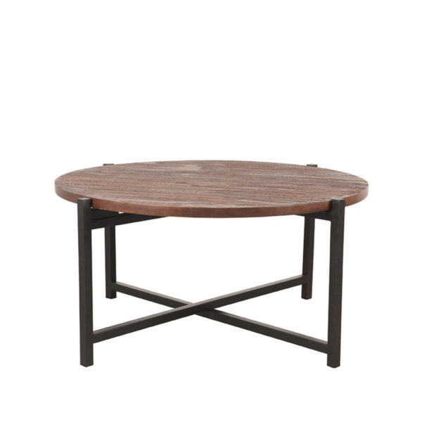 LABEL51 Salontafel Dox - Espresso - Mangohout - 70 cm - Zwart - Afbeelding 2