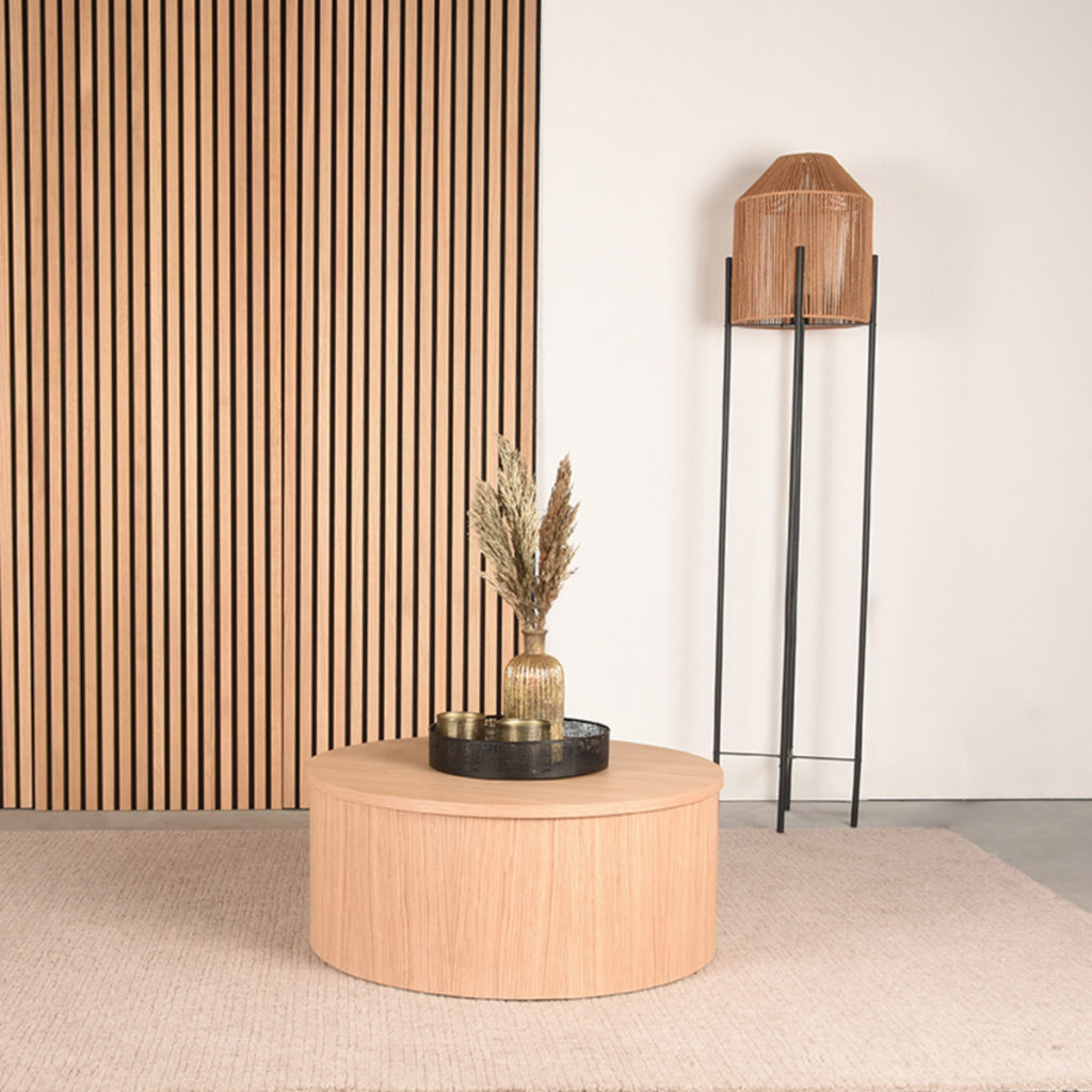LABEL51 Salontafel Oliva - Naturel - Eiken - 70 cm - Afbeelding 3