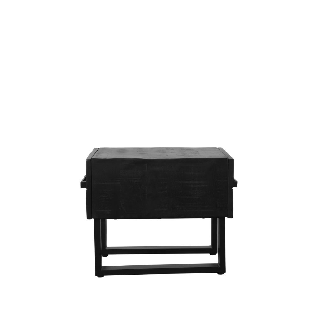 LABEL51 Salontafel Santos - Zwart - Mangohout - 50 cm - Afbeelding 5