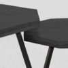 LABEL51 Salontafel Figure - Zwart - Mangohout - 70 cm - Afbeelding 3