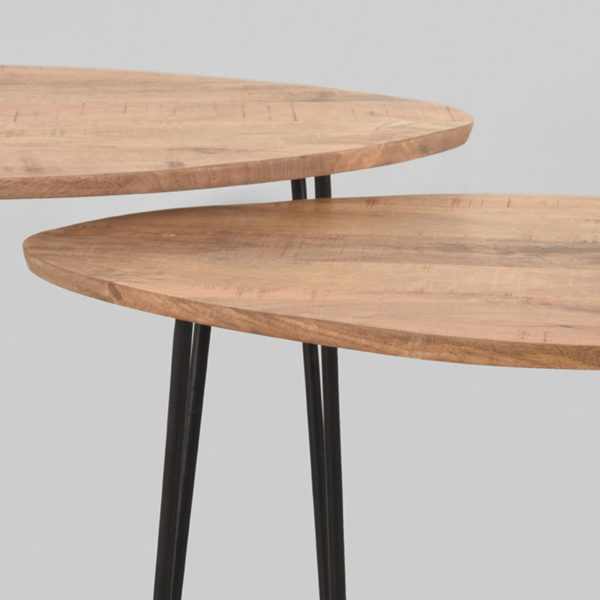 LABEL51 Salontafel Frisk - Rough - Mangohout - 68 cm - Afbeelding 2