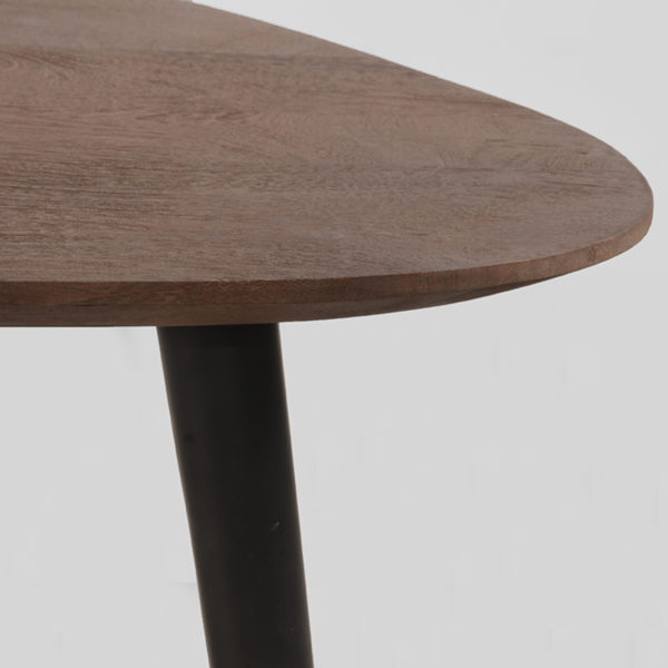LABEL51 Salontafel Rock - Espresso - Mangohout - 110 cm - Afbeelding 5