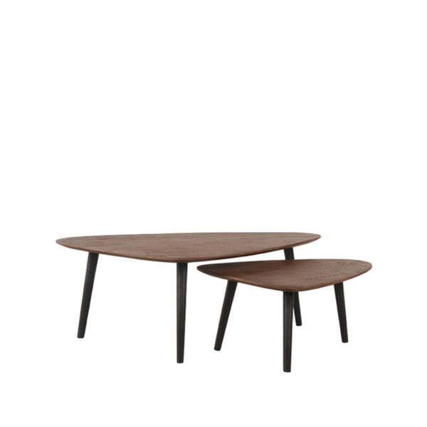 LABEL51 Salontafel Rock - Espresso - Mangohout - 110 cm - Afbeelding 2