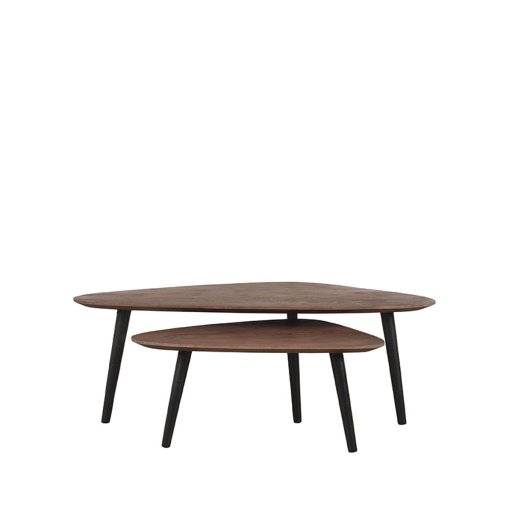 LABEL51 Salontafel Rock - Espresso - Mangohout - 110 cm - Afbeelding 3