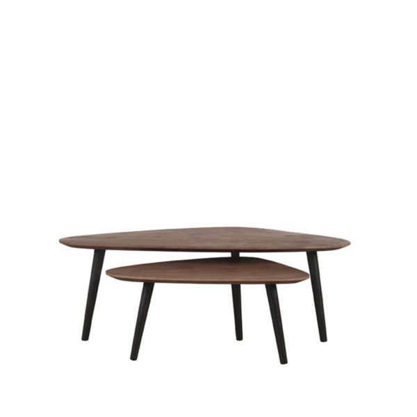 LABEL51 Salontafel Rock - Espresso - Mangohout - 110 cm - Afbeelding 3