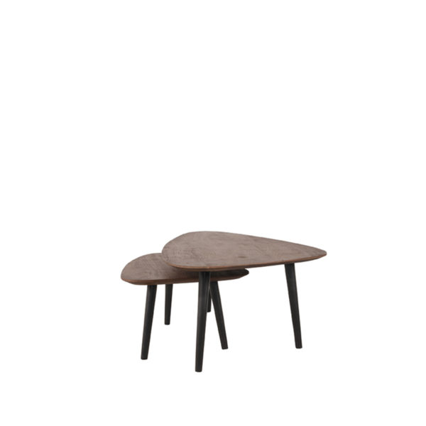 LABEL51 Salontafel Rock - Espresso - Mangohout - 110 cm - Afbeelding 4