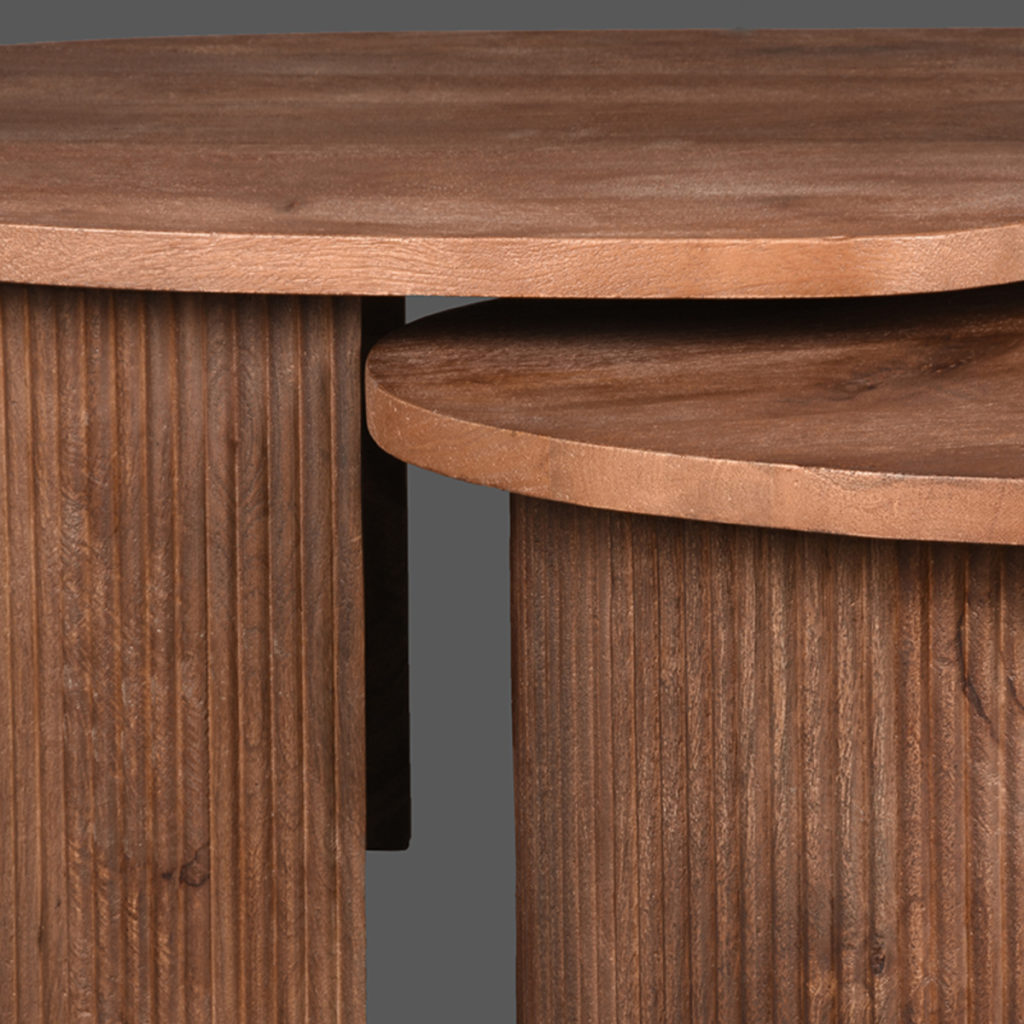 LABEL51 Salontafel Timon - Espresso - Mangohout - 100 cm - Afbeelding 2