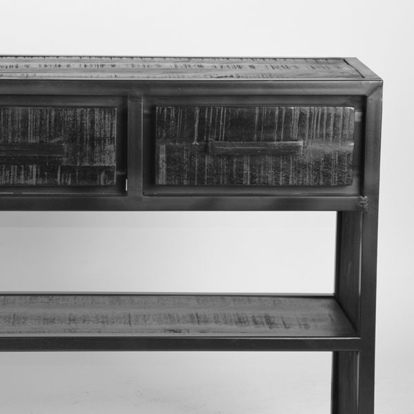 LABEL51 Sidetable Chili - Zwart - Mangohout - Sidetable - Afbeelding 5