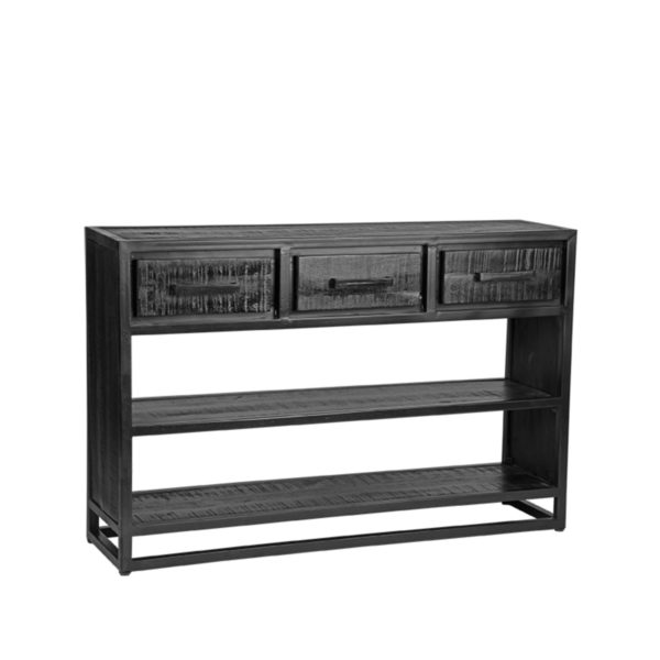 LABEL51 Sidetable Chili - Zwart - Mangohout - Sidetable