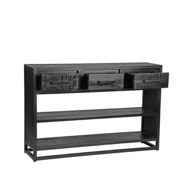 LABEL51 Sidetable Chili - Zwart - Mangohout - Sidetable - Afbeelding 2