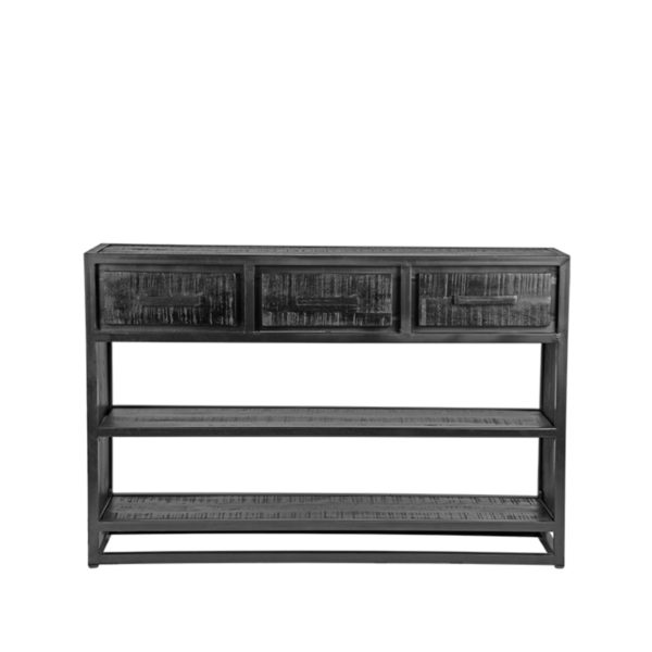 LABEL51 Sidetable Chili - Zwart - Mangohout - Sidetable - Afbeelding 3