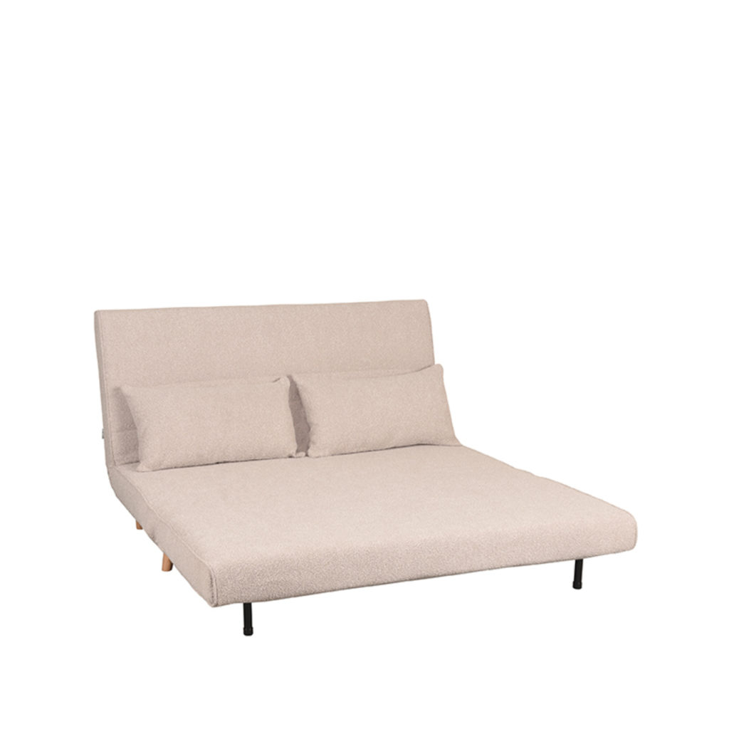 LABEL51 Slaapbank Double - Naturel - Boucle - Double | Naturel Poot - Afbeelding 2