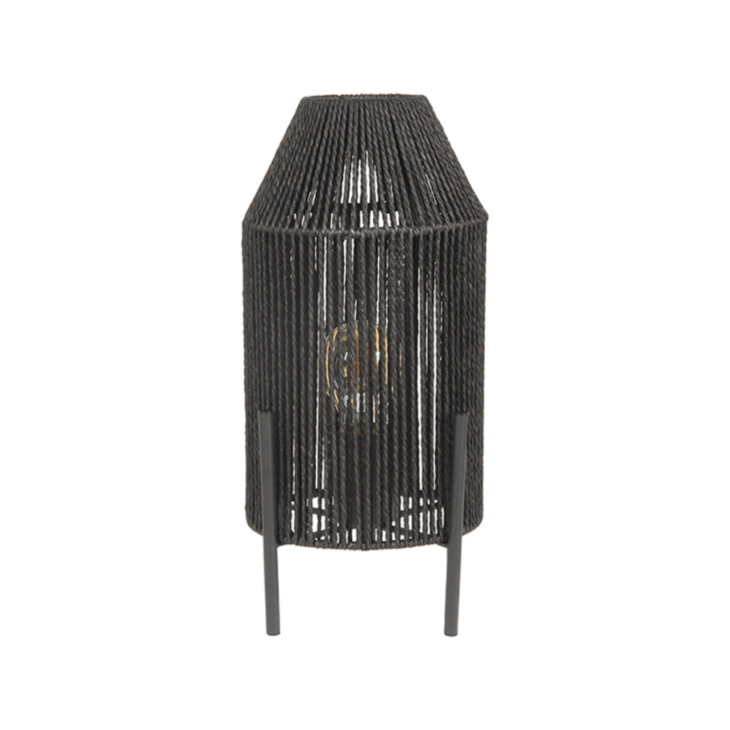 LABEL51 Tafellamp Ibiza - Zwart - Jute - Afbeelding 5