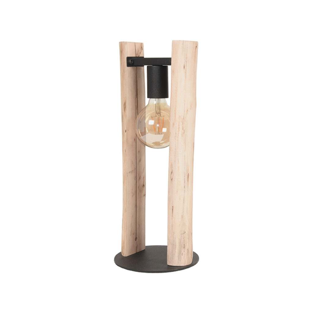 LABEL51 Tafellamp Woody - Naturel - Hout - Afbeelding 4