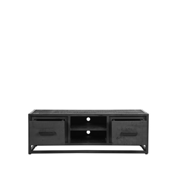 LABEL51 Tv-meubel Chili - Zwart - Mangohout - Tv-Meubel 120 cm - Afbeelding 4