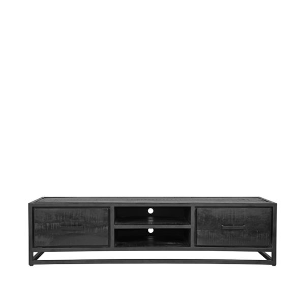 LABEL51 Tv-meubel Chili - Zwart - Mangohout - Tv-Meubel 160 cm - Afbeelding 4