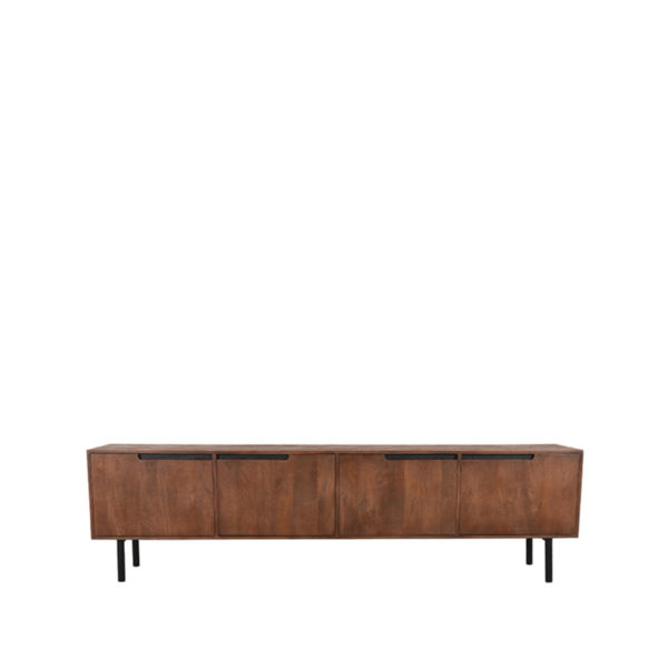 LABEL51 Tv-meubel Rio - Espresso - Mangohout - Tv-Meubel 220 cm - Afbeelding 3