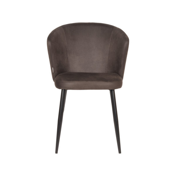LABEL51 Eetkamerstoel Wave - Antraciet - Microfiber - Afbeelding 2