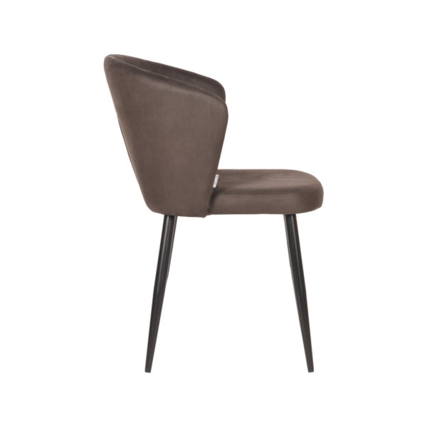 LABEL51 Eetkamerstoel Wave - Antraciet - Microfiber - Afbeelding 3