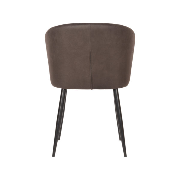 LABEL51 Eetkamerstoel Wave - Antraciet - Microfiber - Afbeelding 4