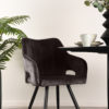LABEL51 Eetkamerstoel Noud - Antraciet - Velours - Afbeelding 6