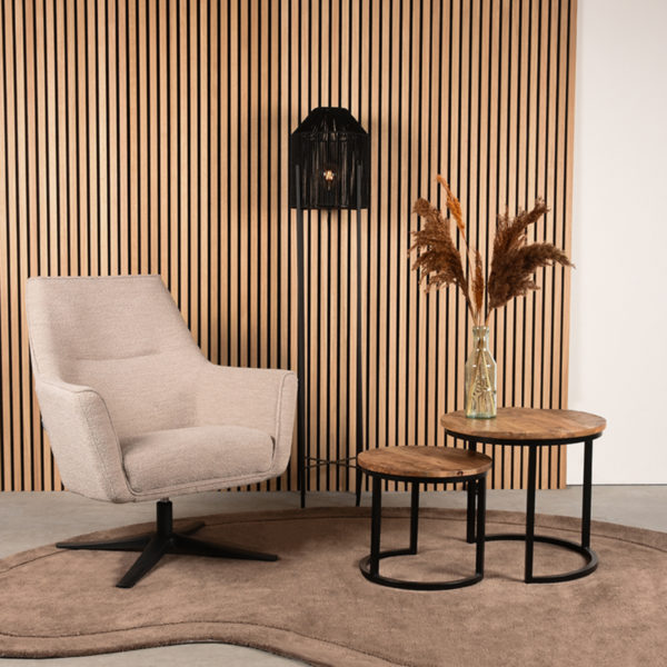 LABEL51 Vloerkleden Mody - Taupe - Synthetisch - 200x300 cm - Afbeelding 4