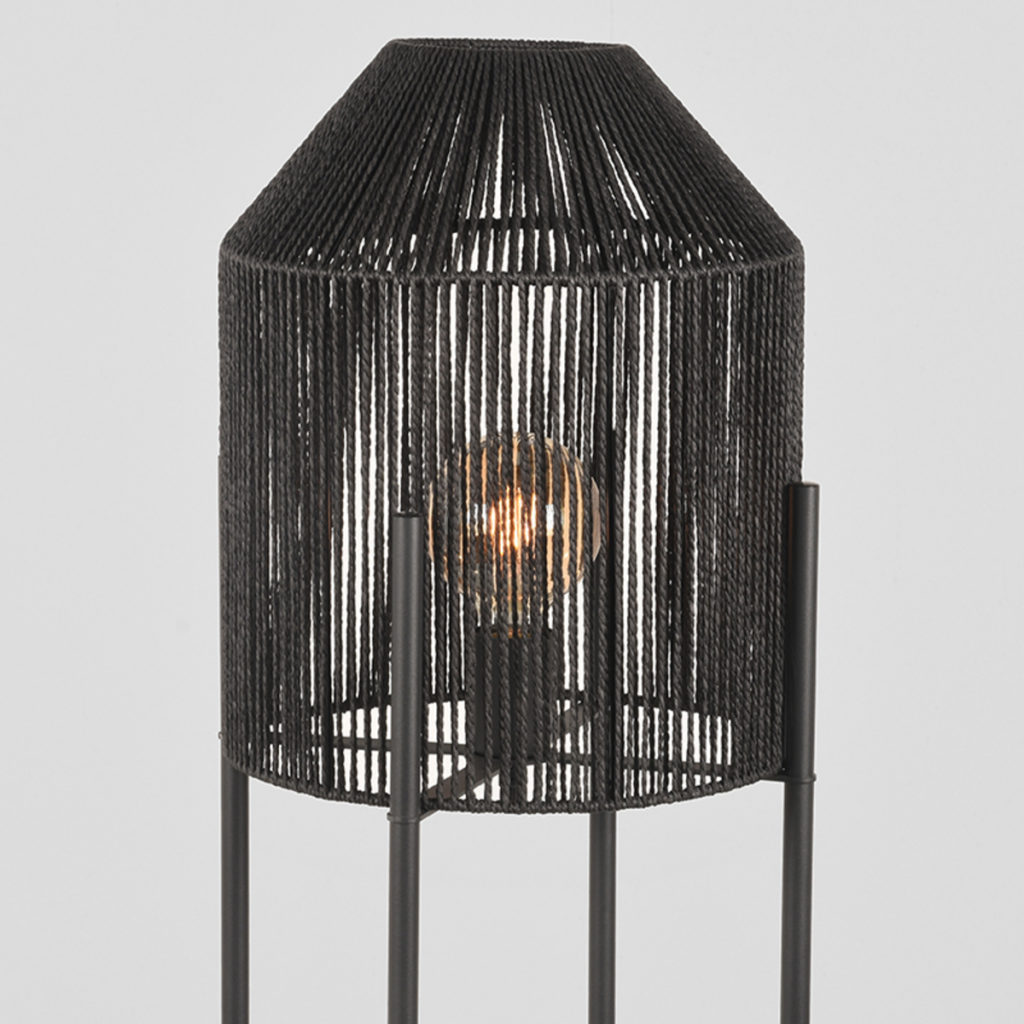 LABEL51 Vloerlamp Ibiza - Zwart - Jute - Afbeelding 5