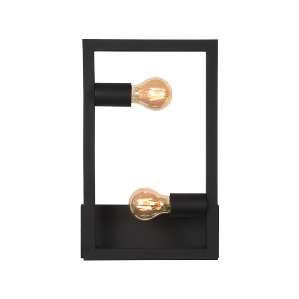 LABEL51 Wandlamp Quadrato - Zwart - Metaal - Afbeelding 3