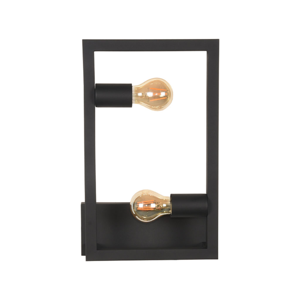 LABEL51 Wandlamp Quadrato - Zwart - Metaal - Afbeelding 4