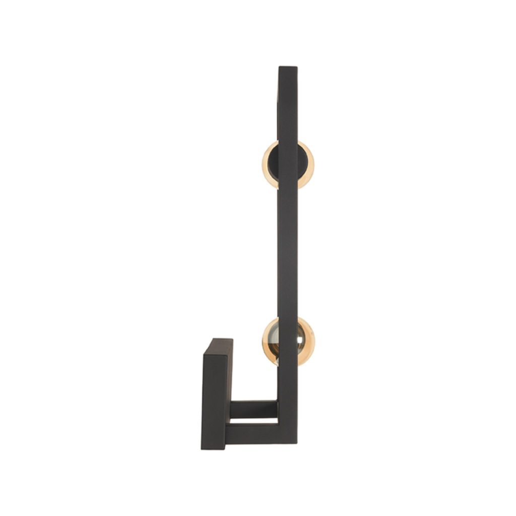 LABEL51 Wandlamp Quadrato - Zwart - Metaal - Afbeelding 5