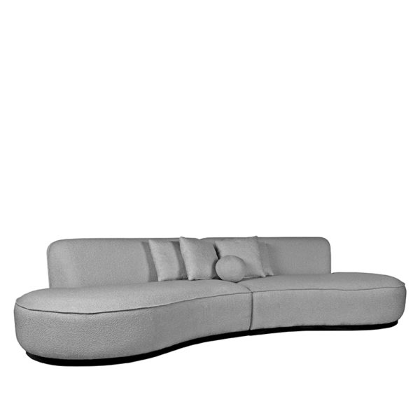 LABEL51 Bank Mori - Grijs - Boucle - 4-Zits - Afbeelding 2