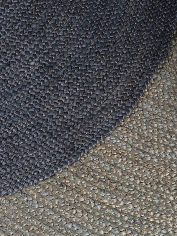 Vloerkleed Jute Rond Army Green ø120 cm - Afbeelding 3