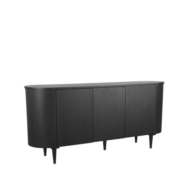 LABEL51 Dressoir Oliva - Zwart - Eiken - Dressoir 180 cm - Afbeelding 2