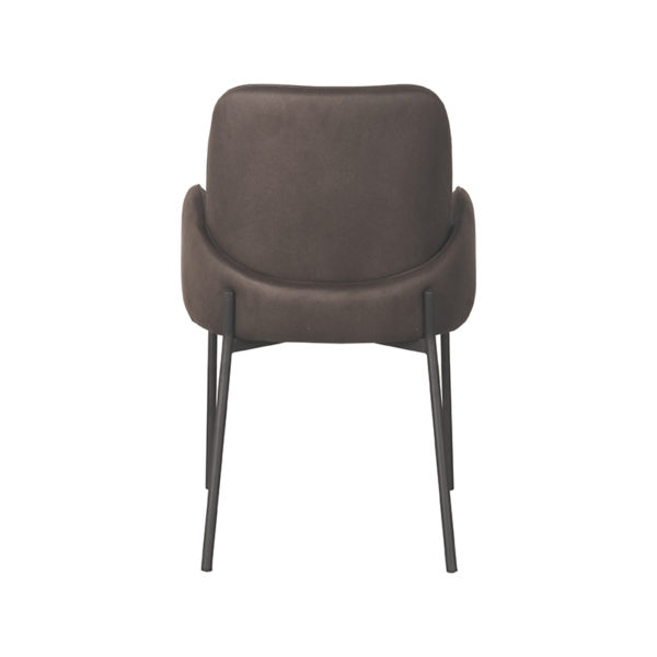 LABEL51 Eetkamerstoel Jari - Antraciet - Microfiber - Afbeelding 4