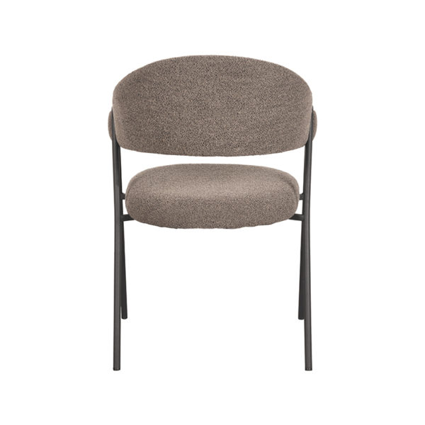LABEL51 Eetkamerstoel Lowen - Bruin - Boucle - Afbeelding 4
