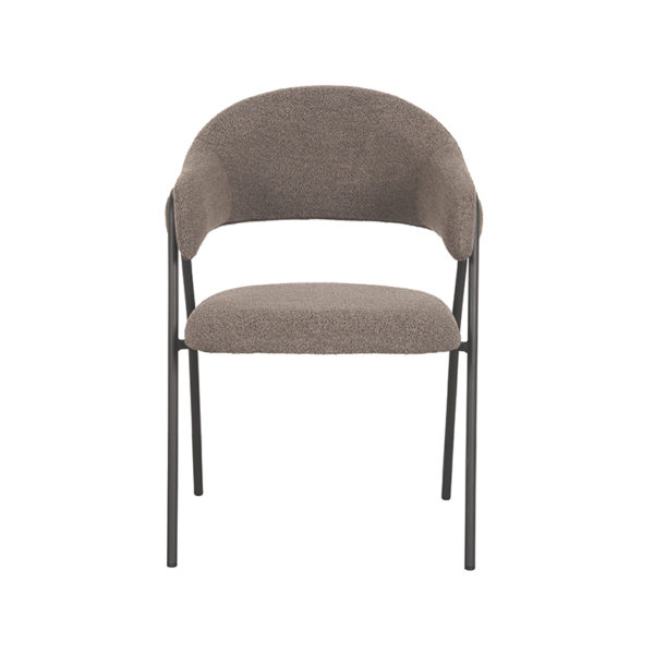 LABEL51 Eetkamerstoel Lowen - Bruin - Boucle - Afbeelding 2