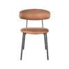 LABEL51 Eetkamerstoel Zack - Cognac - Microfiber - Afbeelding 2